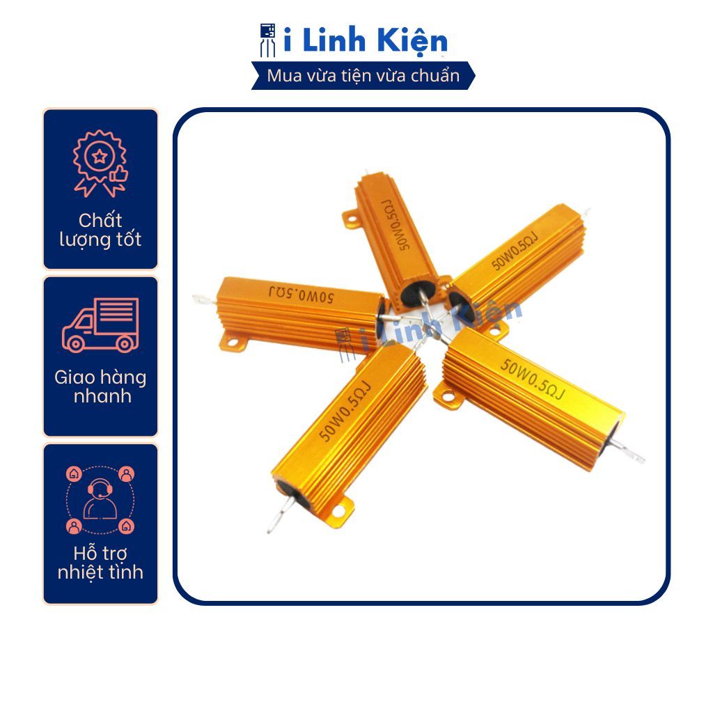 Điện trở nhôm 50W 1K - 100K 5% RX24-50W chất lượng tốt 1 Điện trở nhôm 50W 1K - 100K 5% RX24-50W chất lượng tốt