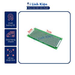 PCB lỗ 3x7cm phíp thủy tinh FR4 2 mặt