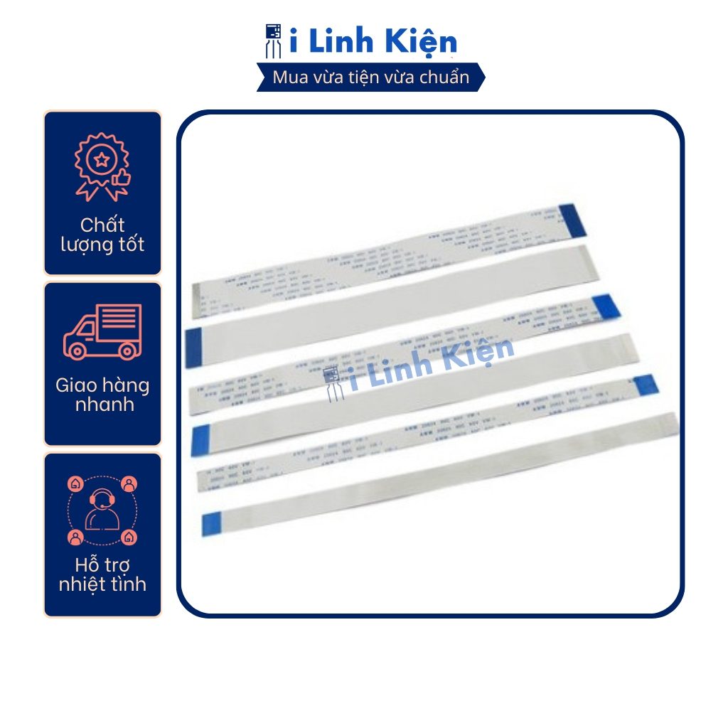 Cáp FFC 16P thuận 1.0mm dài 20cm 4 Cáp FFC 16P thuận 1.0mm dài 20cm - Ảnh 4