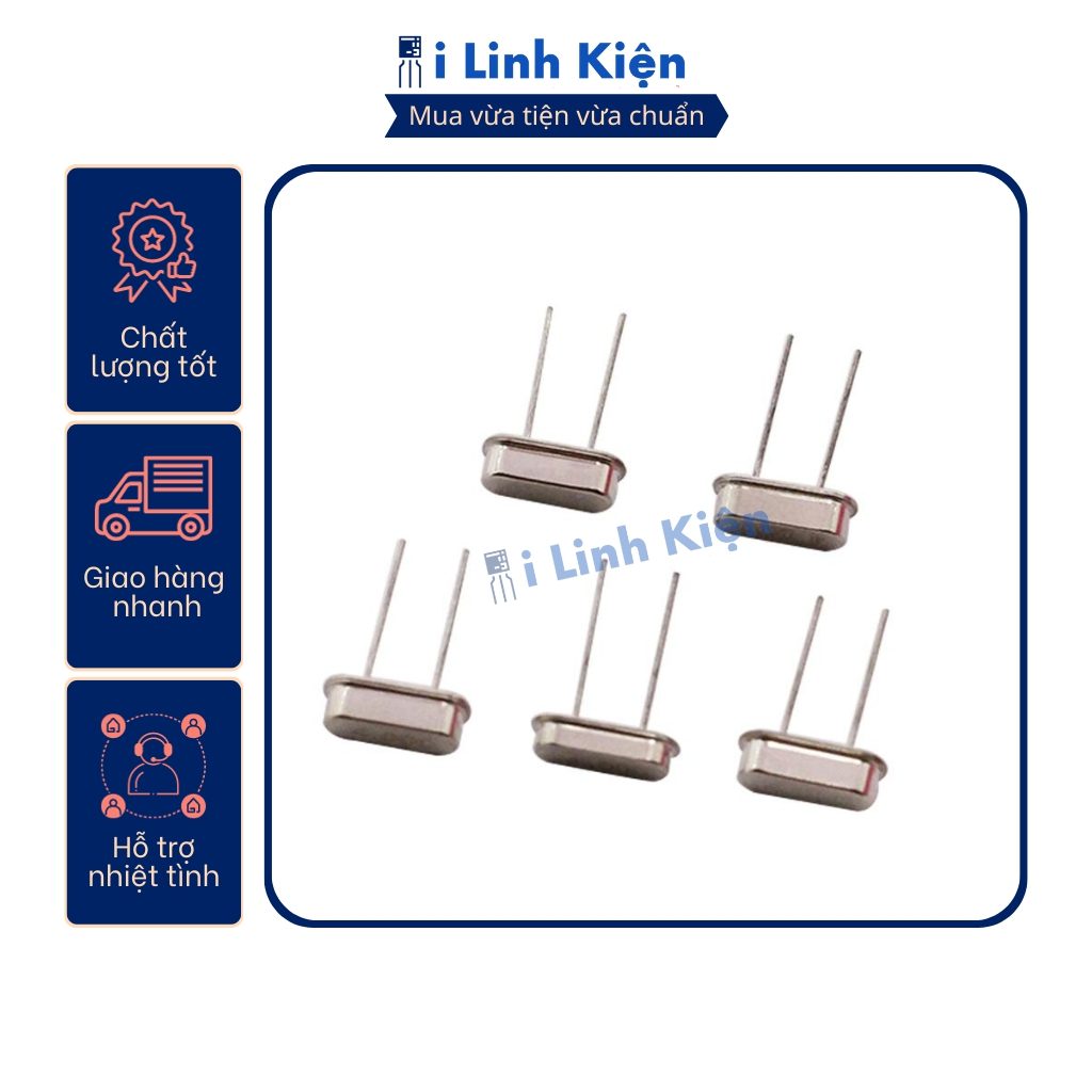 Thạch anh 4,096Mhz 2 chân 1 Thạch anh 4,096Mhz 2 chân
