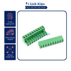 Cầu đấu 10P 2EDG5.08-10P 5.08mm xanh cong xanh thẳng