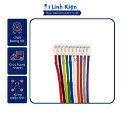 Dây bus 10P XH2.54 dây 26AWG 2 đầu cắm dài 30cm 9 vn 11134207 7r98o lofceggdv0zb00