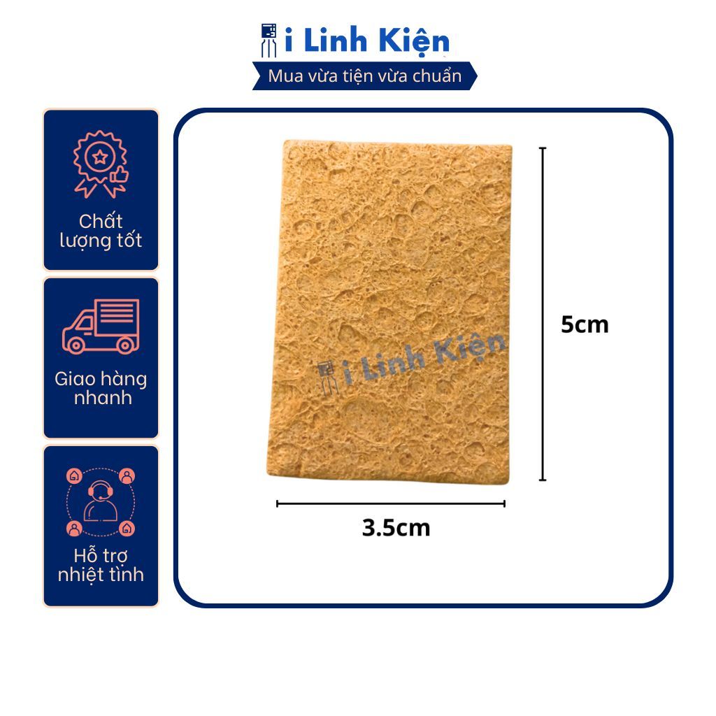 Bọt biển làm sạch mũi hàn chất lượng tốt. 2 Bọt biển làm sạch mũi hàn chất lượng tốt. - Ảnh 2