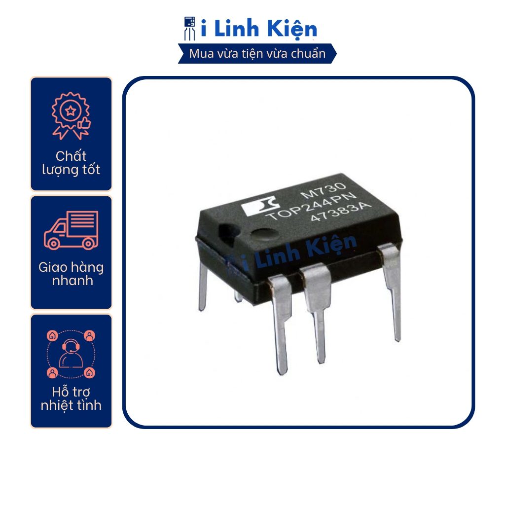 Ic nguồn TOP244PN TOP246PN TOP258PN chính hãng. 1 Ic nguồn TOP244PN TOP246PN TOP258PN chính hãng.