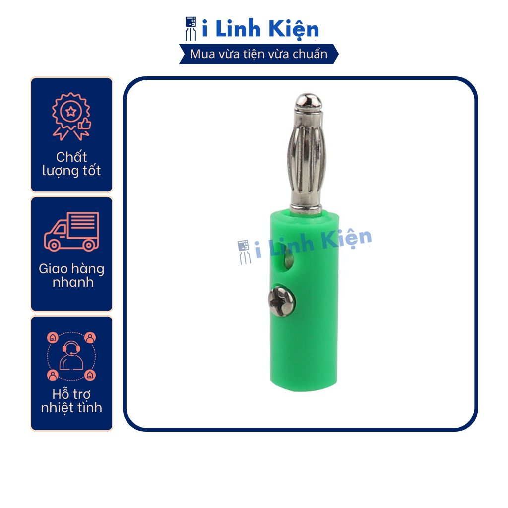 Jack bắp chuối đực 4mm màu đỏ/đen/trắng/xanh lá/xanh dương/vàng 7 Jack bắp chuối đực 4mm màu đỏ/đen/trắng/xanh lá/xanh dương/vàng - Ảnh 7