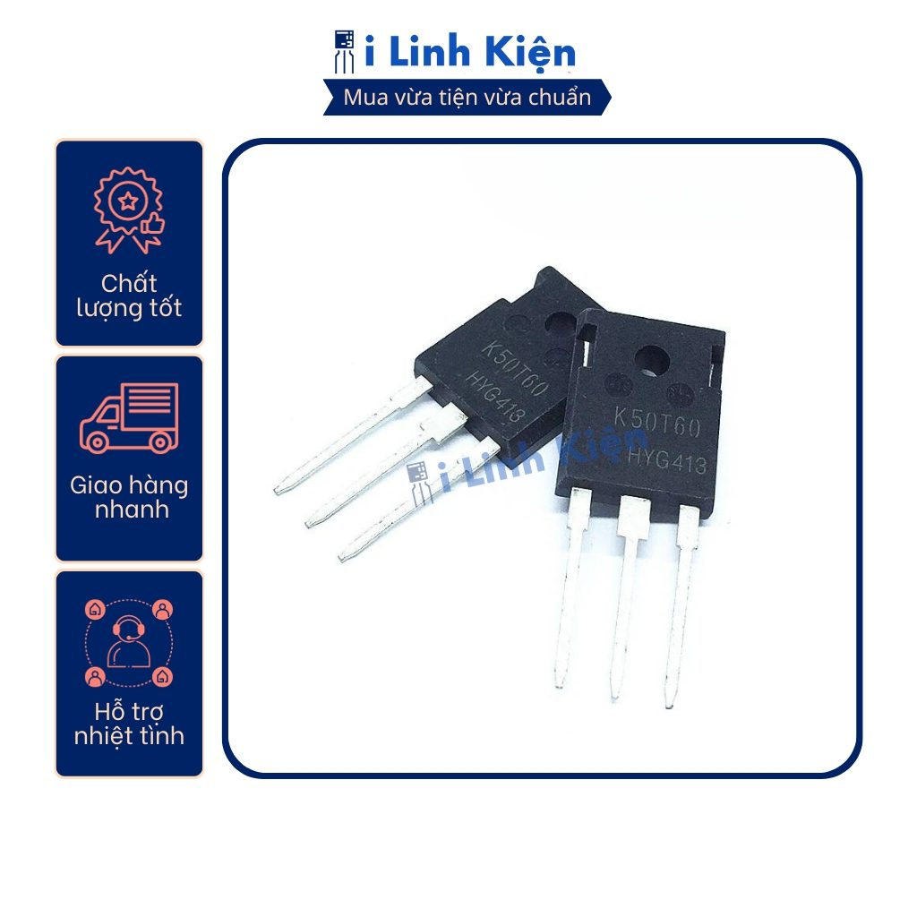 IGBT máy hàn bếp từ K50T60 bóc máy chất lượng tốt 1 IGBT máy hàn bếp từ K50T60 bóc máy chất lượng tốt