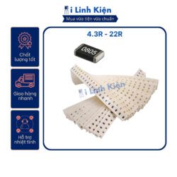 Điện trở dán 0805 1/8W 4.3R - 22R 1% chất lượng tốt (dây 100c)
