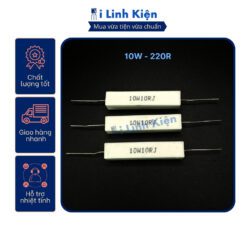 Điện trở sứ 10W 220R 5% chất lượng tốt