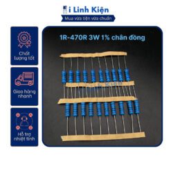 Điện trở vạch 3W 1R – 470R 1% chân đồng (túi 10 con)