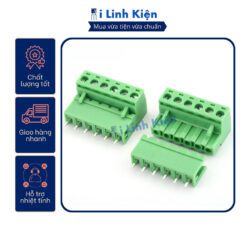 Cầu đấu 6P HT5.08-6P 5.08mm xanh cong xanh thẳng