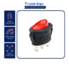 Công tắc bập bênh Elip KCD1 3P 6A250V 13.5x26.5mm có đèn