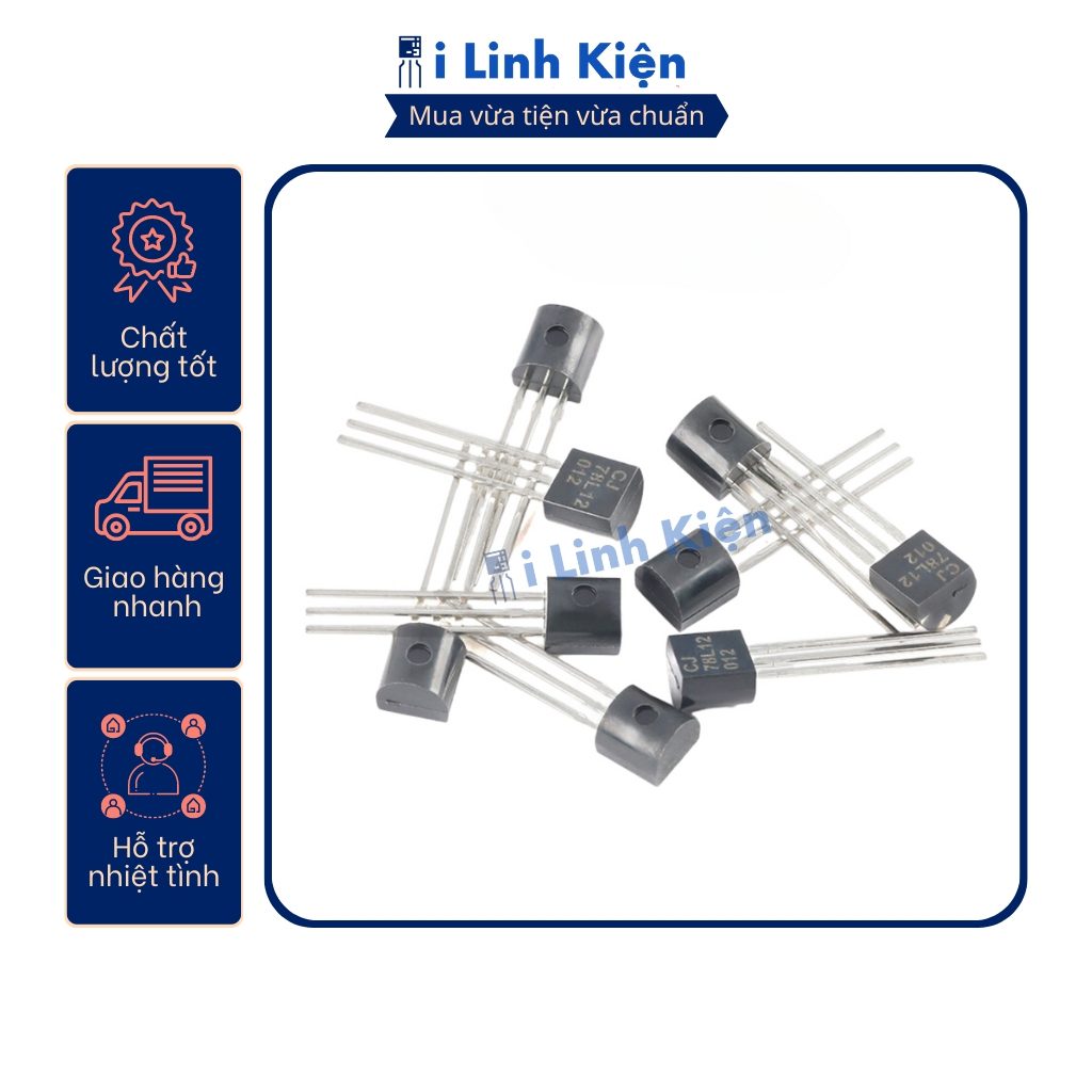 Ic nguồn 78L05/78L06/78L08/78L09/78L10/78L12/78L15/78L18/78L24 TO-92. 2 Ic nguồn 78L05/78L06/78L08/78L09/78L10/78L12/78L15/78L18/78L24 TO-92. - Ảnh 2