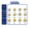 Nút nhấn 4 chân dán 4x4x3mm túi 10 chiếc chính hãng