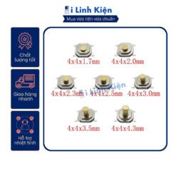 Nút nhấn 4 chân dán 4x4x1.7mm chất lượng cao túi 10 chiếc chính hãng 7 vn 11134207 7r98o lq625bm9ehg2fd