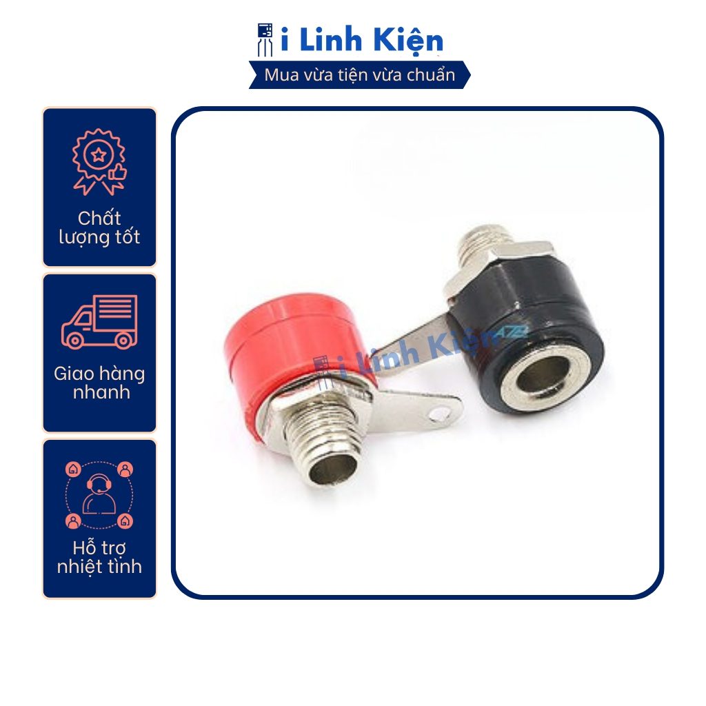 Jack bắp chuối cái 4mm JK-312 nhiều màu chính hãng 1 Jack bắp chuối cái 4mm JK-312 nhiều màu chính hãng
