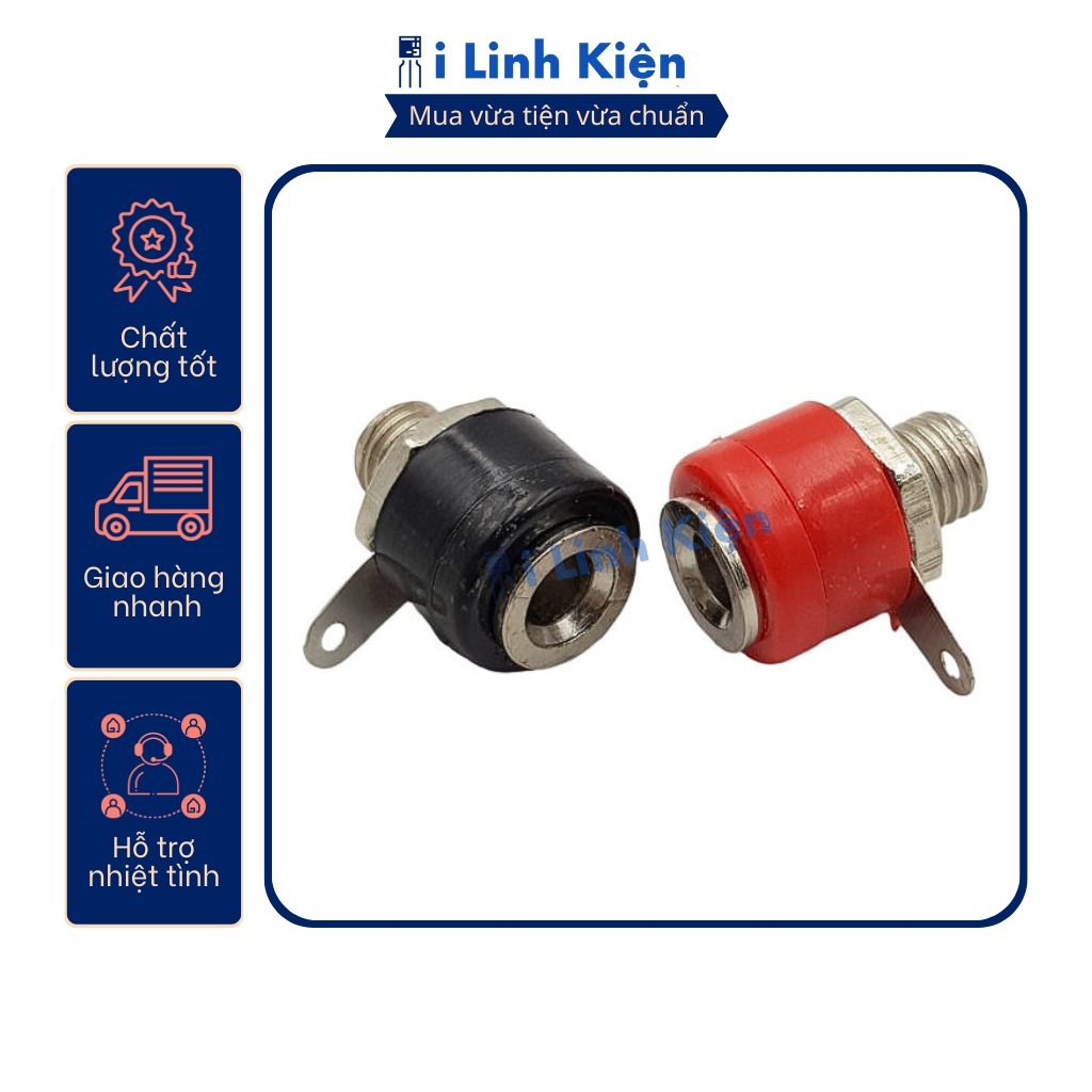 Jack bắp chuối cái 4mm JK-312 nhiều màu chính hãng 2 Jack bắp chuối cái 4mm JK-312 nhiều màu chính hãng - Ảnh 2