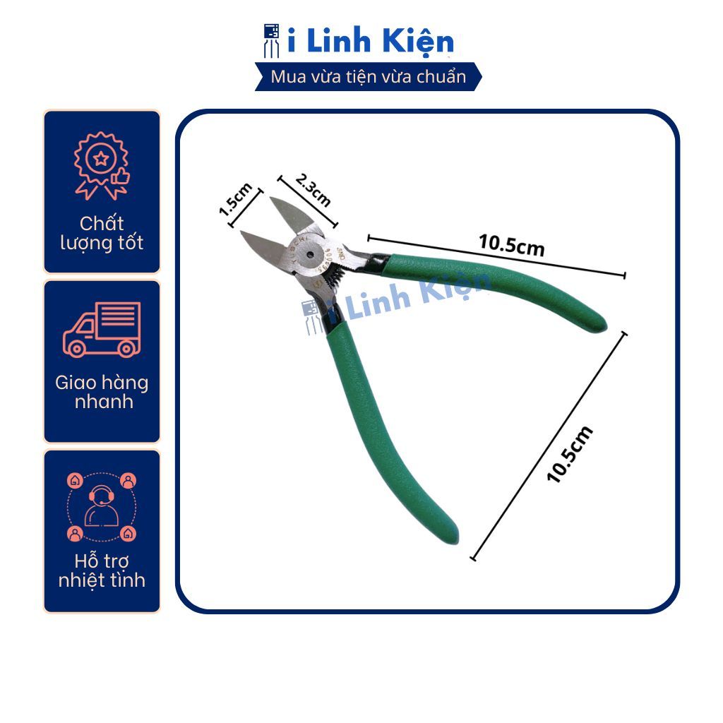 Kìm cắt dây điện, cắt chân linh kiện, làm đồ thủ công có lò xo mini tiện lợi chuyên dụng. 4 Kìm cắt dây điện, cắt chân linh kiện, làm đồ thủ công có lò xo mini tiện lợi chuyên dụng. - Ảnh 4