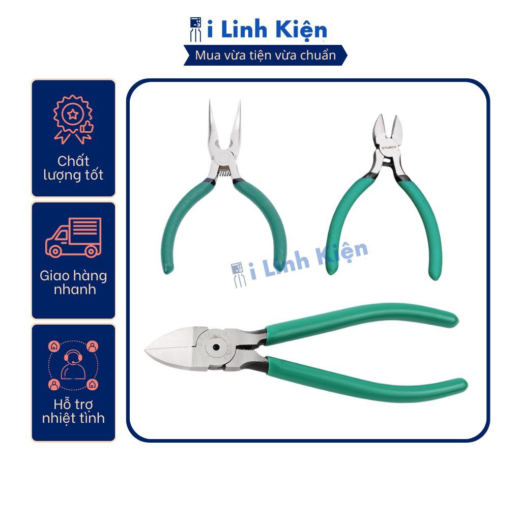 Kìm cắt dây điện, cắt chân linh kiện, làm đồ thủ công có lò xo mini tiện lợi chuyên dụng. 2 Kìm cắt dây điện, cắt chân linh kiện, làm đồ thủ công có lò xo mini tiện lợi chuyên dụng. - Ảnh 2