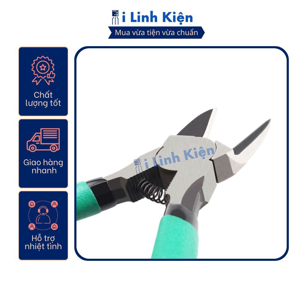 Kìm cắt dây điện, cắt chân linh kiện, làm đồ thủ công có lò xo mini tiện lợi chuyên dụng. 7 Kìm cắt dây điện, cắt chân linh kiện, làm đồ thủ công có lò xo mini tiện lợi chuyên dụng. - Ảnh 7