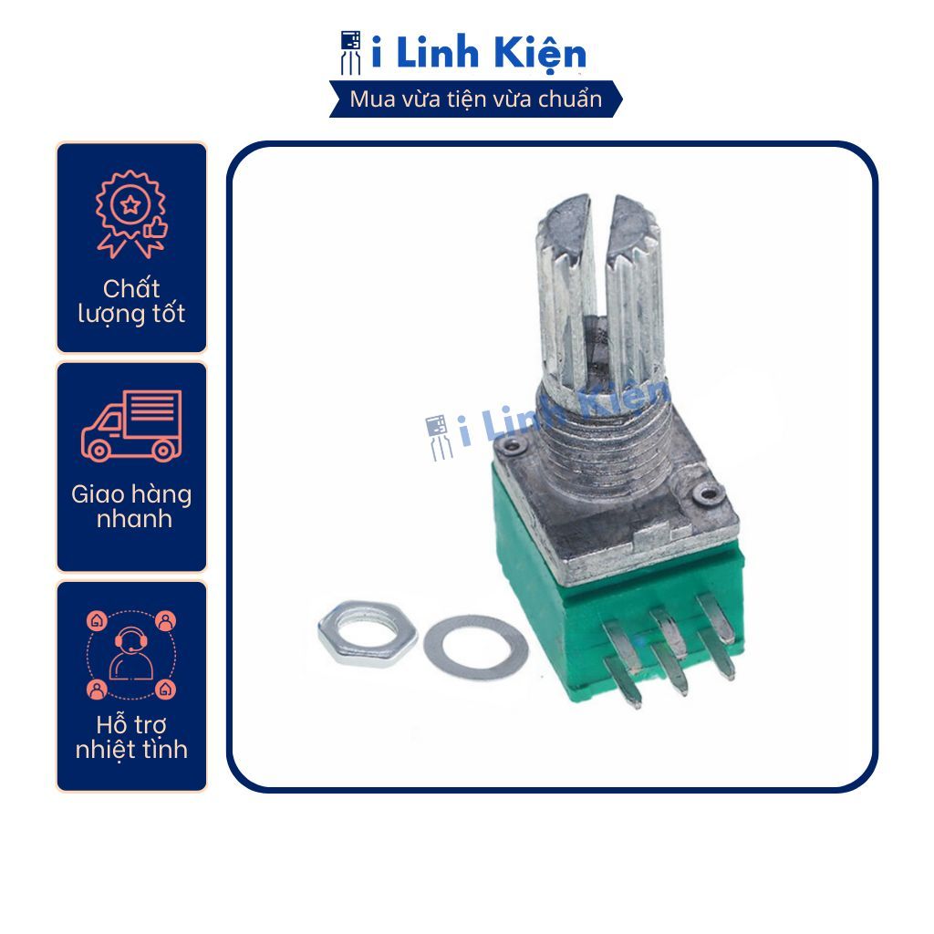 Chiết áp đôi RK097G xanh 15mm 1K - 500K chất lượng tốt 10 Chiết áp đôi RK097G xanh 15mm 1K - 500K chất lượng tốt - Ảnh 10