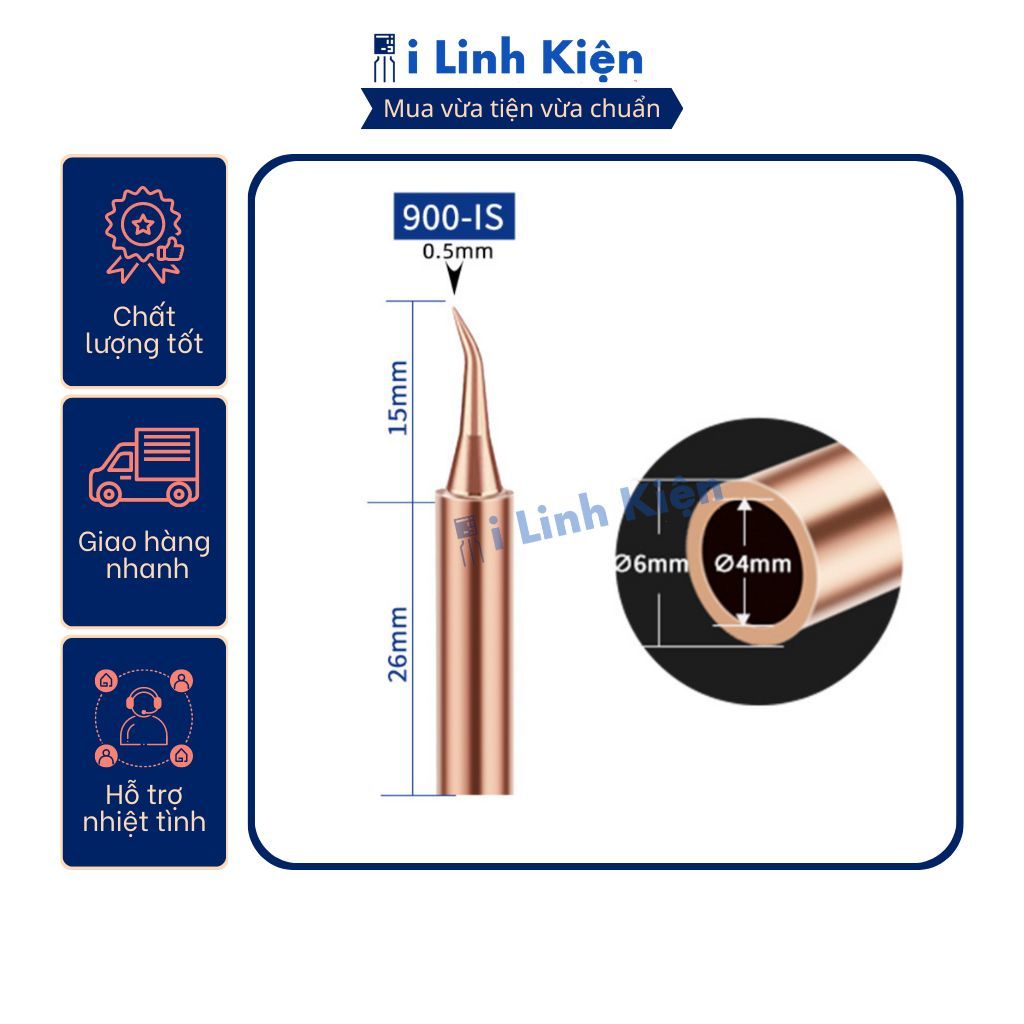 Mũi hàn thiếc 936 đầu mỏ hàn bằng đồng gia nhiệt nhanh bám thiếc tốt chất lượng cao Ilinhkien. 3 Mũi hàn thiếc 936 đầu mỏ hàn bằng đồng gia nhiệt nhanh bám thiếc tốt chất lượng cao Ilinhkien. - Ảnh 3