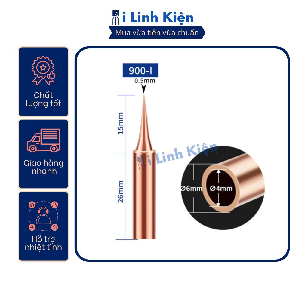 Mũi hàn thiếc 936 đầu mỏ hàn bằng đồng gia nhiệt nhanh bám thiếc tốt chất lượng cao Ilinhkien. 5 Mũi hàn thiếc 936 đầu mỏ hàn bằng đồng gia nhiệt nhanh bám thiếc tốt chất lượng cao Ilinhkien. - Ảnh 5