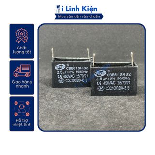 Tụ quạt 2 chân jack cắm đầy đủ giá trị từ 1.5uF - 12uF chất lượng cao. 4 Tụ quạt 2 chân jack cắm đầy đủ giá trị từ 1.5uF - 12uF chất lượng cao. - Ảnh 4