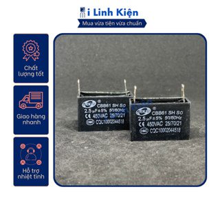 Tụ quạt 2 chân jack cắm đầy đủ giá trị từ 1.5uF - 12uF chất lượng cao. 3 Tụ quạt 2 chân jack cắm đầy đủ giá trị từ 1.5uF - 12uF chất lượng cao. - Ảnh 3