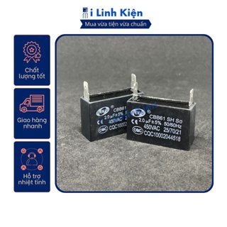 Tụ quạt 2 chân jack cắm đầy đủ giá trị từ 1.5uF - 12uF chất lượng cao. 6 Tụ quạt 2 chân jack cắm đầy đủ giá trị từ 1.5uF - 12uF chất lượng cao. - Ảnh 6