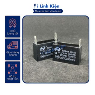 Tụ quạt 2 chân jack cắm đầy đủ giá trị từ 1.5uF - 12uF chất lượng cao. 9 Tụ quạt 2 chân jack cắm đầy đủ giá trị từ 1.5uF - 12uF chất lượng cao. - Ảnh 9