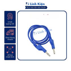 Dây bắp chuối 2 đầu 4mm dài 1 mét chất liệu silicon mềm dẻo.