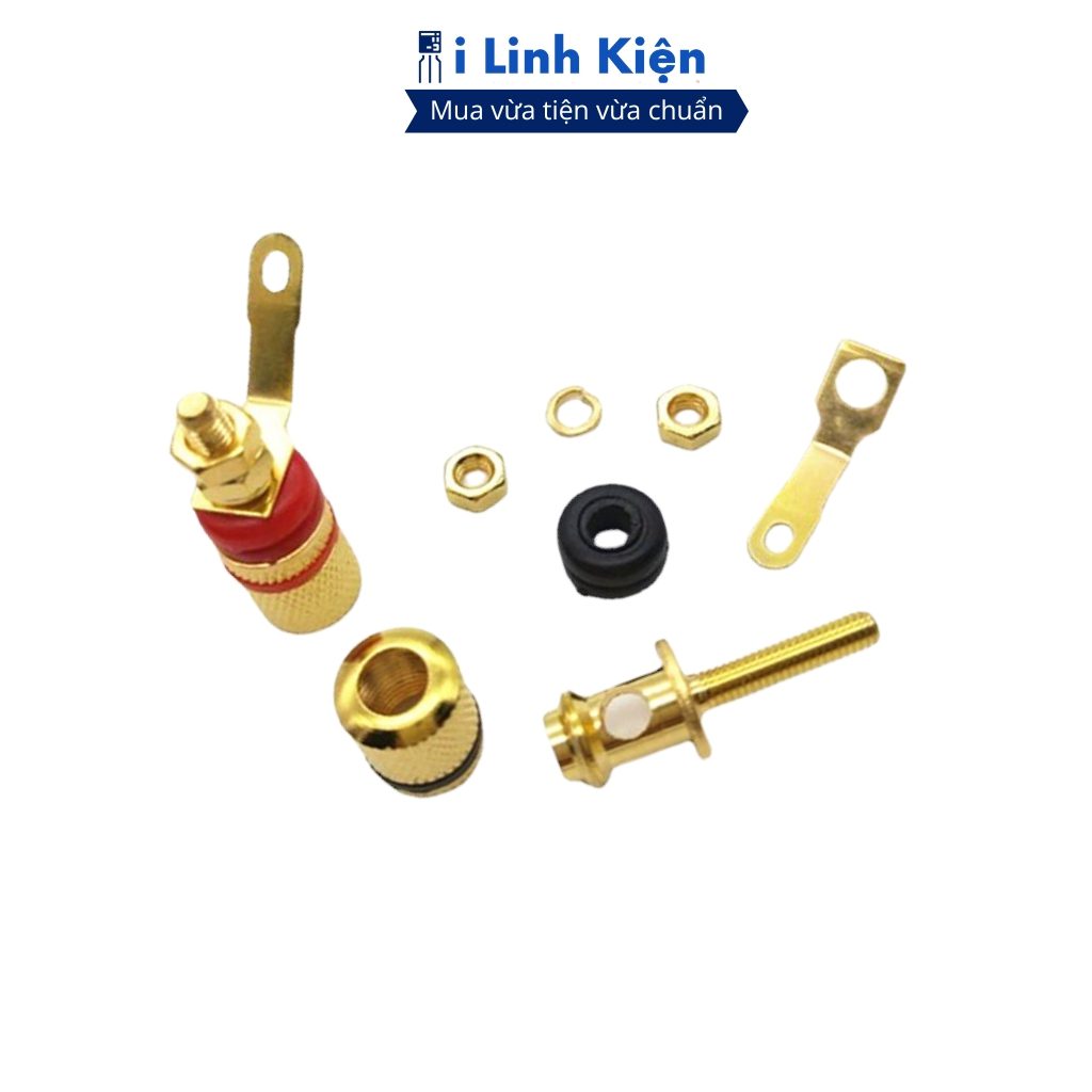 Đôi Jack loa màu đỏ đen chất liệu kim loại siêu xịn Ilinhkien 3 Đôi Jack loa màu đỏ đen chất liệu kim loại siêu xịn Ilinhkien - Ảnh 3