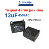 Tụ quạt dàn nóng điều hoà 4 chân jack cắm 1UF 1.2UF 1.5UF 2UF 2.5UF 3UF 4UF 6UF 8UF 10UF 12UF chính hãng SENJU.