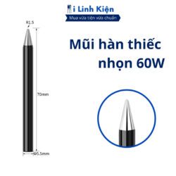 Mũi hàn thiếc đầu mỏ hàn 60W 220V cao cấp bám thiếc tốt độ bền cao.
