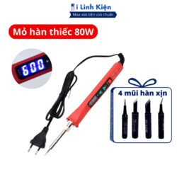 Tay hàn thiếc 80W điều chỉnh nhiệt độ gia nhiệt nhanh màn hình hiển thị chất lượng tốt.