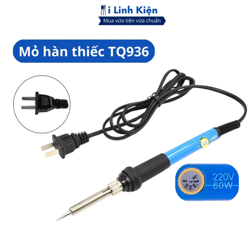 Mỏ hàn thiếc TQ936 60W 220V điều chỉnh nhiệt chất lượng tốt. 9 Mỏ hàn thiếc TQ936 60W 220V điều chỉnh nhiệt chất lượng tốt. - Ảnh 9
