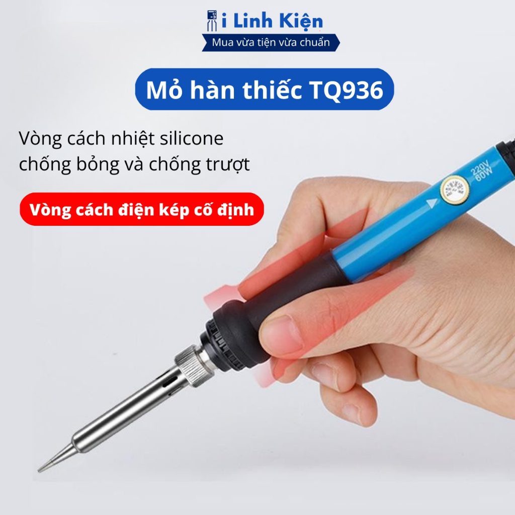 Mỏ hàn thiếc TQ936 60W 220V điều chỉnh nhiệt chất lượng tốt. 5 Mỏ hàn thiếc TQ936 60W 220V điều chỉnh nhiệt chất lượng tốt. - Ảnh 5