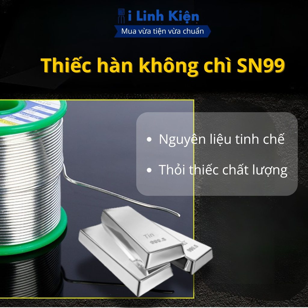 Thiếc hàn không chì sn99 50G 0.8mm cao cấp nhẹ lửa mối hàn sáng chất lượng tốt 7 Thiếc hàn không chì sn99 50G 0.8mm cao cấp nhẹ lửa mối hàn sáng chất lượng tốt - Ảnh 7