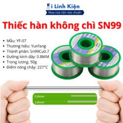 Thiếc hàn không chì sn99 50G 0.8mm cao cấp nhẹ lửa mối hàn sáng chất lượng tốt 12 vn 11134207 7ra0g mab57oxbdo8i86