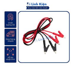 Dây kẹp cá sấu 2 đầu loại tốt dài 1m màu đen, màu đỏ 11 vn 11134207 7ras8 m416265dkrtb50