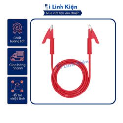 Dây kẹp cá sấu 2 đầu loại tốt dài 1m màu đen, màu đỏ 13 vn 11134207 7ras8 m416265dnky79f