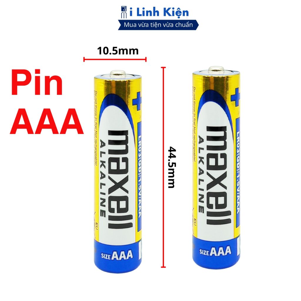 Pin Maxell Alkaline AAA AA vỉ 2 viên 4 Pin Maxell Alkaline AAA AA vỉ 2 viên - Ảnh 4
