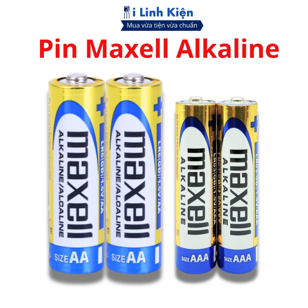 Pin Maxell Alkaline AAA AA vỉ 2 viên 3 Pin Maxell Alkaline AAA AA vỉ 2 viên - Ảnh 3