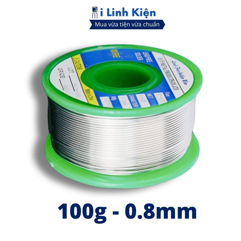 Thiếc hàn không chì sn99 50G 0.8mm cao cấp nhẹ lửa mối hàn sáng chất lượng tốt 1 Thiếc hàn không chì sn99 50G 0.8mm cao cấp nhẹ lửa mối hàn sáng chất lượng tốt