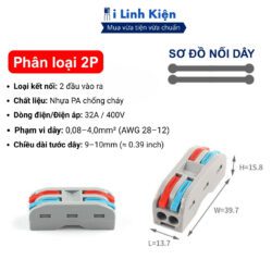 Cút Nối Dây Điện 2P 3P 4P 5P Đa Năng Chính Hãng Ilinhkien 15 vn 11134207 7ras8 mb94c4r867xv64