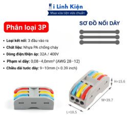 Cút Nối Dây Điện 2P 3P 4P 5P Đa Năng Chính Hãng Ilinhkien