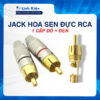 Jack Đực Hoa Sen RCA Mạ Vàng Giắc Bắt Vít Kết Nối Âm Thanh (1 Cặp Đỏ + Đen) Ilinhkien