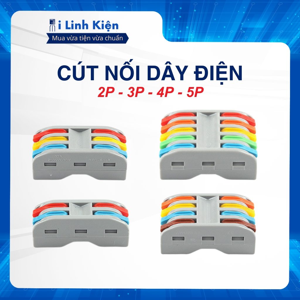 Cút Nối Dây Điện 2P 3P 4P 5P Đa Năng Chính Hãng Ilinhkien 2 Cút Nối Dây Điện 2P 3P 4P 5P Đa Năng Chính Hãng Ilinhkien - Ảnh 2