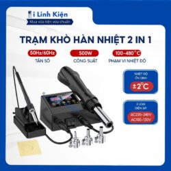 Trạm khò hàn nhiệt 2 trong 1 8898 màn hình LCD hiển thị nhiệt độ cao cấp. 10 vn 11134207 7ras8 mc1ykstbyrua92