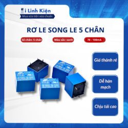 Rơ le 12v 3v 5v 9v 24v 5V 5 chân songle chất lượng cao